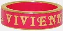 Vivienne Westwood Conduit Street Ring Pink-gold-neon-pink-enamel Pink-gold-neon-pink-enamel Unisex
