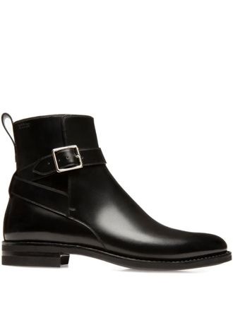 Bally Filly buckle-strap leather boots - Black