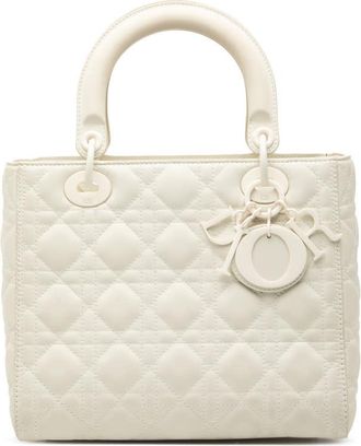 Dior Pre-owned Dior Medium Lambskin Cannage Lady Dior 01-BO-1129