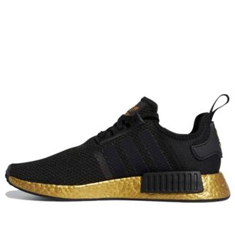 adidas NMD_R1 STLT Primeknit Black Gold Metallic FW7572