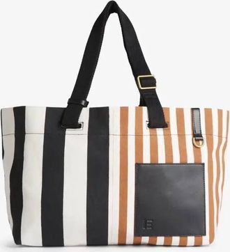 Inou&iuml; Editions Cabas Strap Tote Bag In Bicolor Stripe