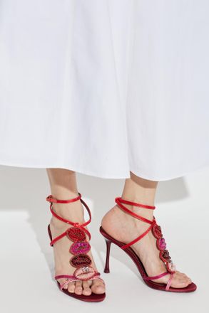 Kurt Geiger Heeled Sandals Kiss, Womens, Red