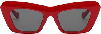 Generic Mens Commuter Vacation Sunglasses Outdoor Womens Sports Decorative Sun Glasses(Red)