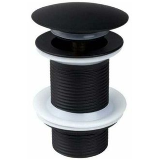 OEM Desag&uuml;e Emergente Negro Para Lavabo Sin Rebosadero, Desag&uuml;e Emergente Universal Negro Para Lavabo, Tap&oacute;n De Desag&uuml;e Sin Rebosadero, Desag&uuml;e Emergente 