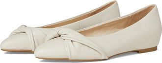 Life Stride Palm Womens Flat Shoes Bone Faux Leather : 7.5 M (B), Leather/Rubber