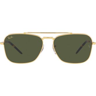 Ray-Ban New Caravan 58mm Square Sunglasses in Yellow at Nordstrom Rack