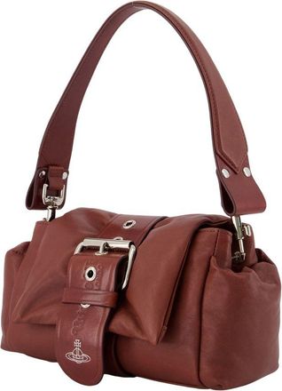 Vivienne Westwood Womens Hazel Treasure Purse - Vivienne Westwood Leather Brown Calfskin Bags Handbags-Purses
