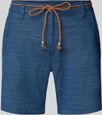 G.I.G.A. DX Bermudas mit Bindeg&uuml;rtel und Eingrifftaschen in Dunkelblau, Gr&ouml;&szlig;e 36