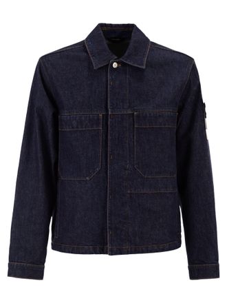 Stone Island coachjack met borstzakken en knoopsluiting