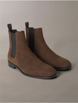 Calvin Klein Mens Mens Volminer Chelsea Boot - Brown - 10.5