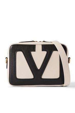 Valentino Garavani Viva Superstar Two-Tone Leather Messenger Bag