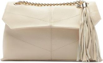 Arezzo Small Sonya Leather Crossbody Bag in Panacota at Nordstrom