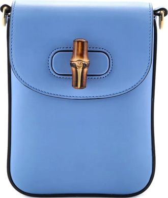 Gucci Bamboo Top Handle Leather Mini backpack - Blauw