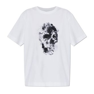 Alexander McQueen Alexander McQueen, T-Shirts, female, White, Size: XS Skull Print T-Shirt