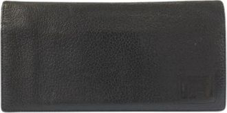 Burberry Pre-owned Vintage Portafoglio Lungo in Pelle Nera - - Pre-owned - Uomo - Nero - ONE SIZE