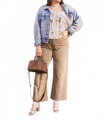 Pistola Denim Kyra High Rise Bowed Ankle Pants In Tannin