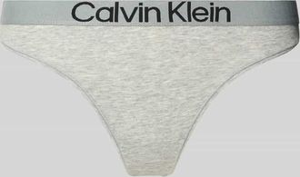 Calvin Klein Underwear String mit Label-Bund Modell MAX in Hellgrau, Gr&ouml;&szlig;e XL