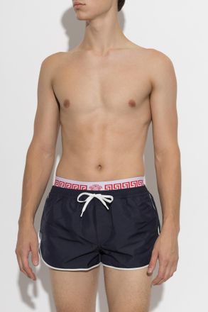 Versace Swim Shorts, Mens, Navy Blue
