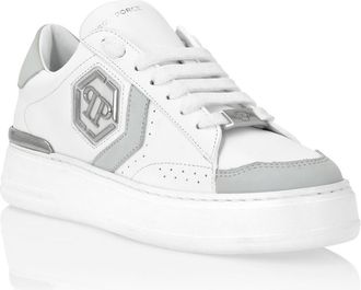 Philipp Plein Low Top Sneakers Arrow Force Unisex in White at Nordstrom, Size 39