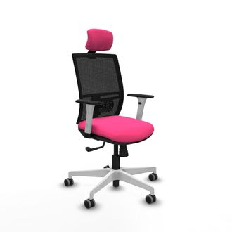 Piqueras y Crespo Silla De Oficina Piqueras Y Crespo Yunquera Blanco Soporte Lumbar Ajustable