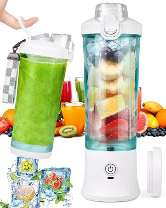 OEM Batidora Port&aacute;til De 600 Ml Con 6 Cuchillas Y Bater&iacute;a Mini De 4000 Mah
