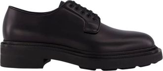 Prada Heren, Schoenen, Zwart, Maat: 44 EU Leer