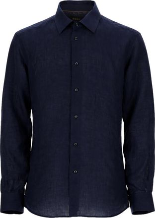 HUGO BOSS Blue Regular Solid Shirt