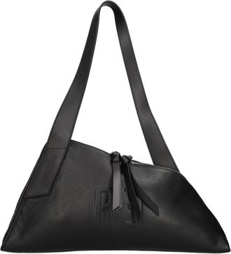 Rebelle Diamant Grote Leren Tas - Dames - Schoudertassen - Zwart - ONE Size - Leer - Tassen