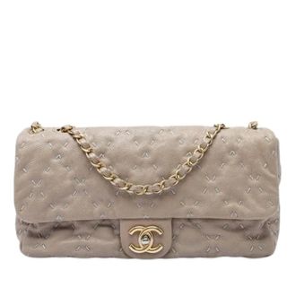 Chanel Pre-owned Classic Flap Shoulder Bag - Dames - Pre-owned - Beige - Maat: ONE Size Leer