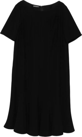Emporio Armani Abito svasato a maniche corte - Nero