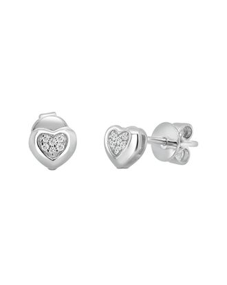 Sabrina Designs 14K 0.04 Ct. Tw. Diamond Heart Stud Earrings