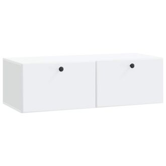 vidaXL Mueble De Tv De Pared 98 X 41 X 30 Cm Blanco Vidaxl