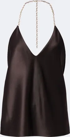 Sportmax Satin halterneck top