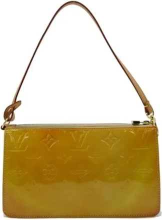 Louis Vuitton Pre-owned Shoulder Bags, female, Yellow, Size: ONE SIZE Pre-owned Canvas Shoulder Bag