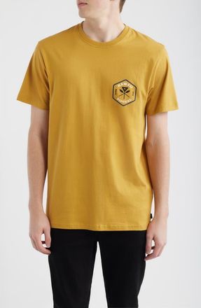 Rip Curl Hawaii Badge Graphic T-Shirt in Mustard at Nordstrom, Size X-Large