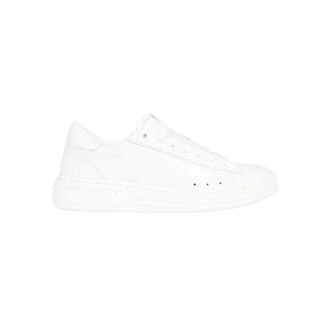 Msgm Leather Trainers with Logo Detail