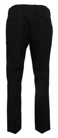Dolce & Gabbana Mens Gray Wool Stretch Dress Formal Slim Fit Pant