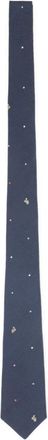 Paul Smith Dot Rabbit Tie - Heren - Stropdassen - Blauw - ONE Size - Accessoires