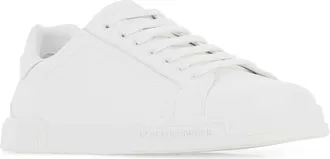 Dolce & Gabbana Mens Portofino Sneaker White Calfskin