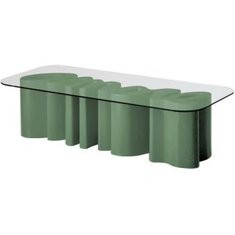 Slide Amore Table Verde malva tavolo scritta originale Slide di design da esterno interno giardino colorata polietilene terrazza veranda sala da pranzo