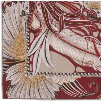 Ferragamo Multicolor Silk Womens Scarf