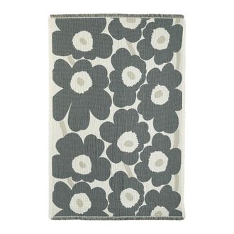 Marimekko Unikko Decke, 150 x 220 cm, off-white / charcoal / sand