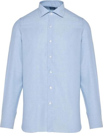 Finamore Camicia con colletto button-down - Blu