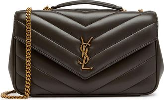 Saint Laurent Loulou Medium Quilted Leather Shoulder bag - Dark Grey - One Size