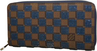 Louis Vuitton Blue Ebene Long Wallet (Bi-Fold) (Pre-Owned)