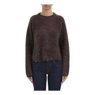 Soft Goat Maglia Brushed in Casmere - Dames - Truien - Bruin - Maat: XS Kasjmier