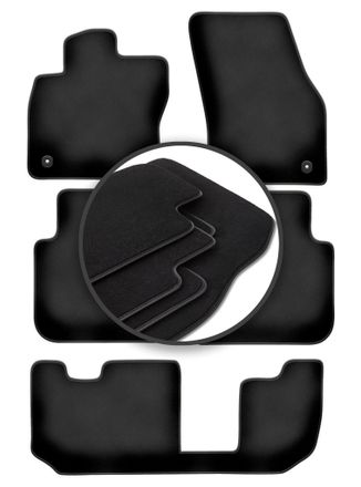 OEM Alfombrillas Premium Para Volkswagen Tiguan Allspace 7 Plazas (2017-)