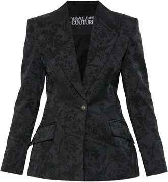 Versace Jeans Couture Blazer Barocco - Nero