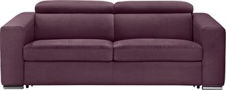 Egoitaliano Schlafsofa »Cabiria, Design und super Sitz- und Liegekomfort« Sofa inkl. Schlaffunktion, Kopfteile verstellbar, mit Metallfüssen