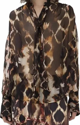 Maria Cher Fleetwood Fiona Top In Brown